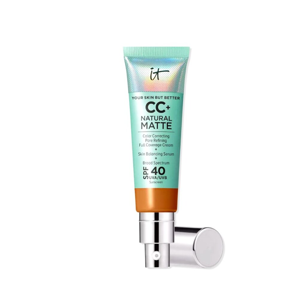 IT Cosmetics CC+ Cream Natural Matte Foundation with SPF 40 1.08oz Rich Honey
